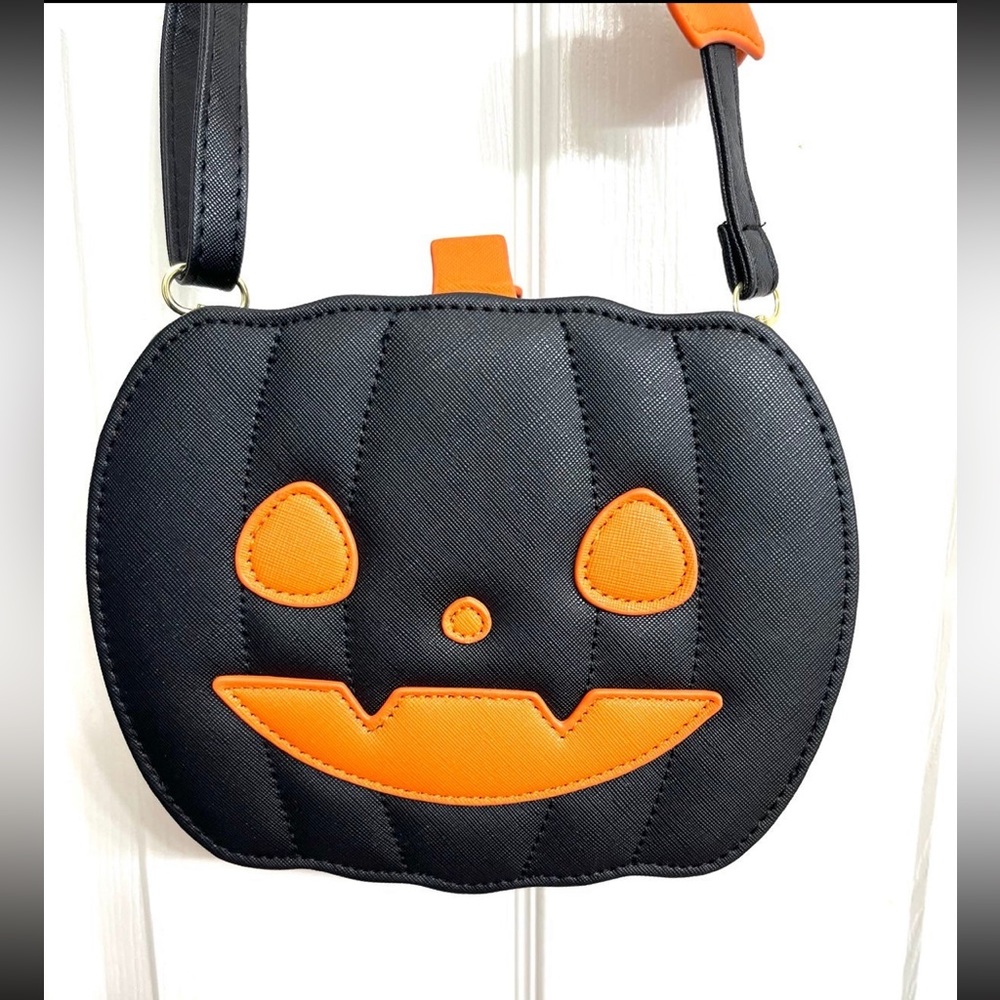 Halloween Jack-o-lantern crossbody bag - new